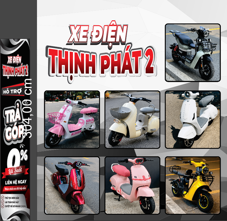 Biển QC cửa hàng “Xe Điện Thịnh Phát 2”