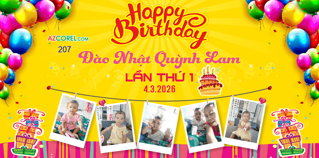 Background Happy Birthday Đào Nhật Quỳnh Lam