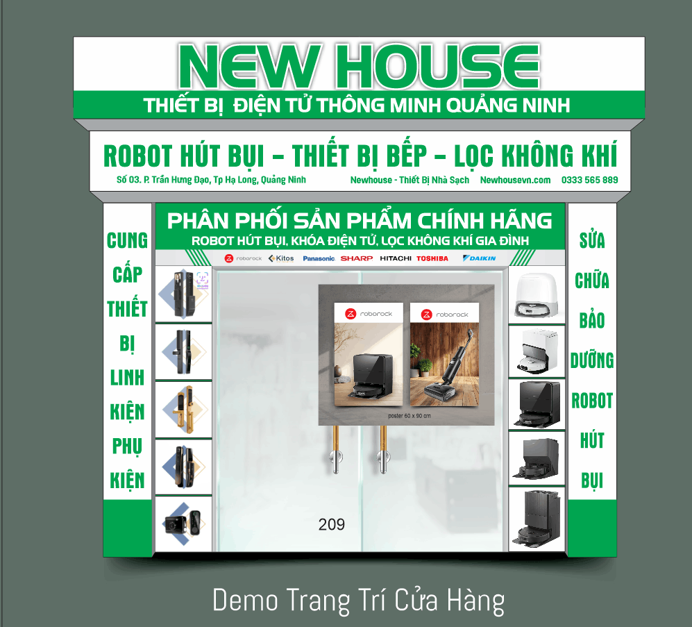 Biển QC New House thiết bị điện tử thông minh