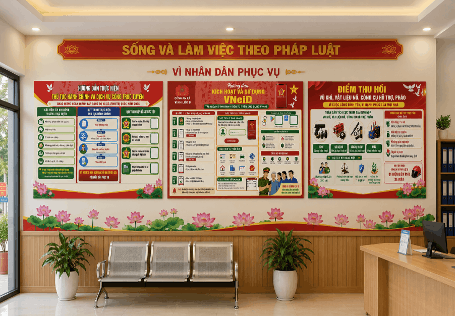 Bảng hướng dẫn thủ tục hành chính và dịch vụ công