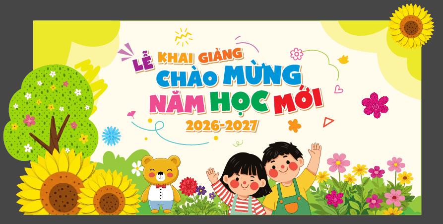 Market Lễ Khai Giảng chào mừng năm học mới file cdr