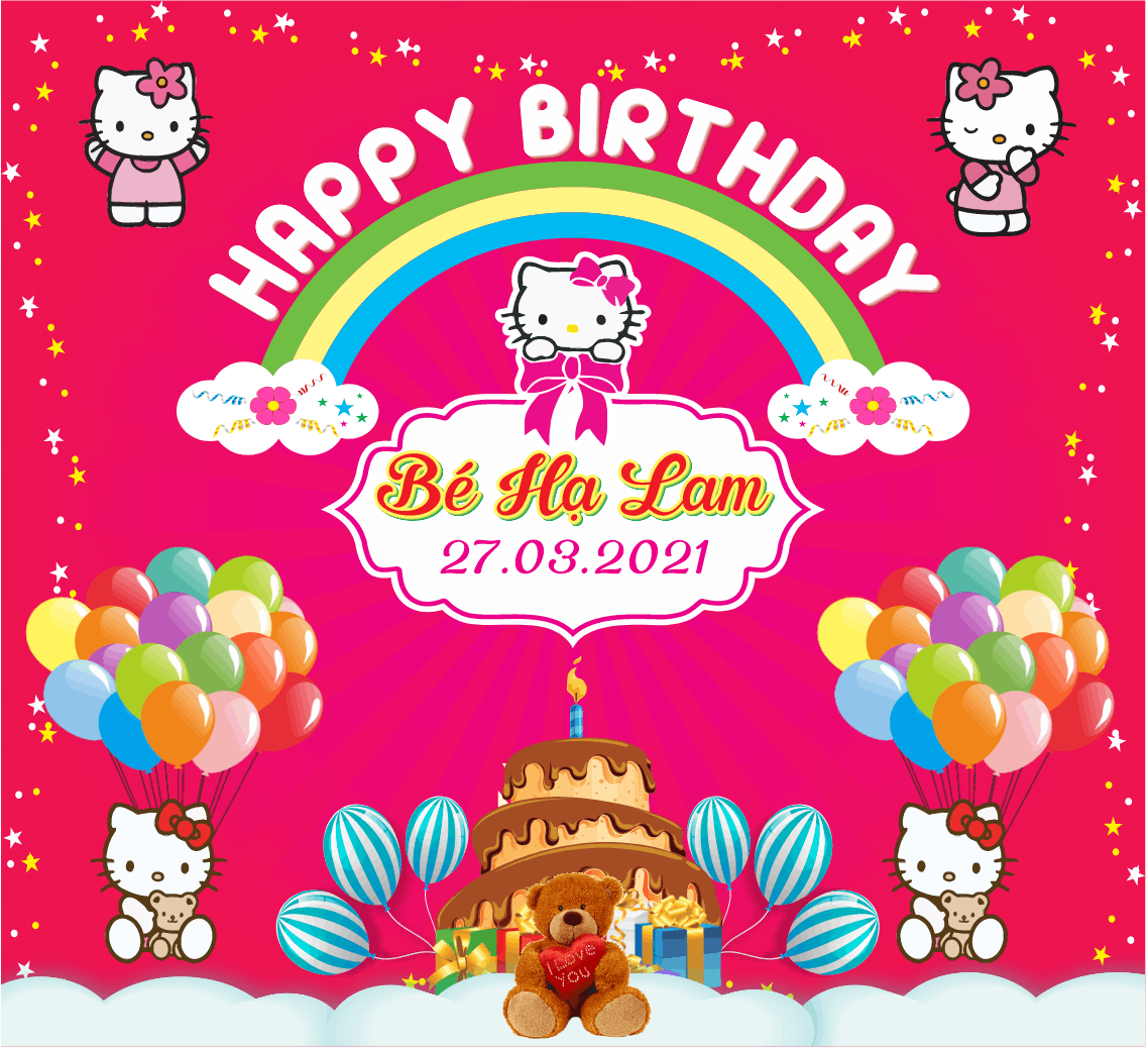 Market Happy Birthday sinh nhật bé Hà Lam