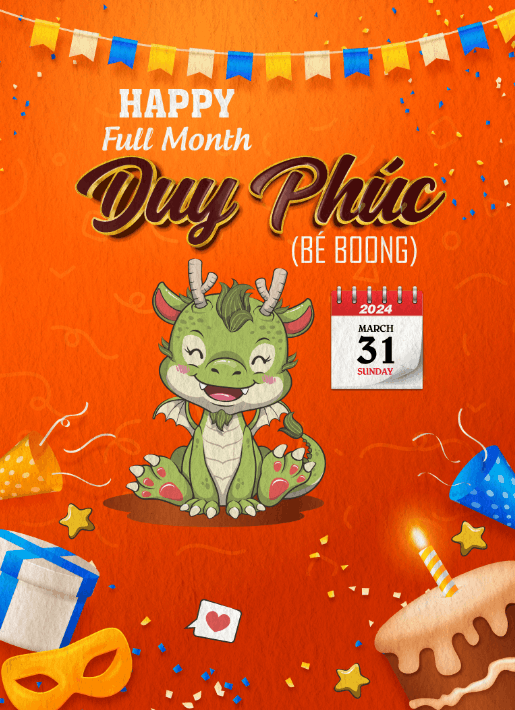 Market đầy tháng Happy Full Month Duy Phúc