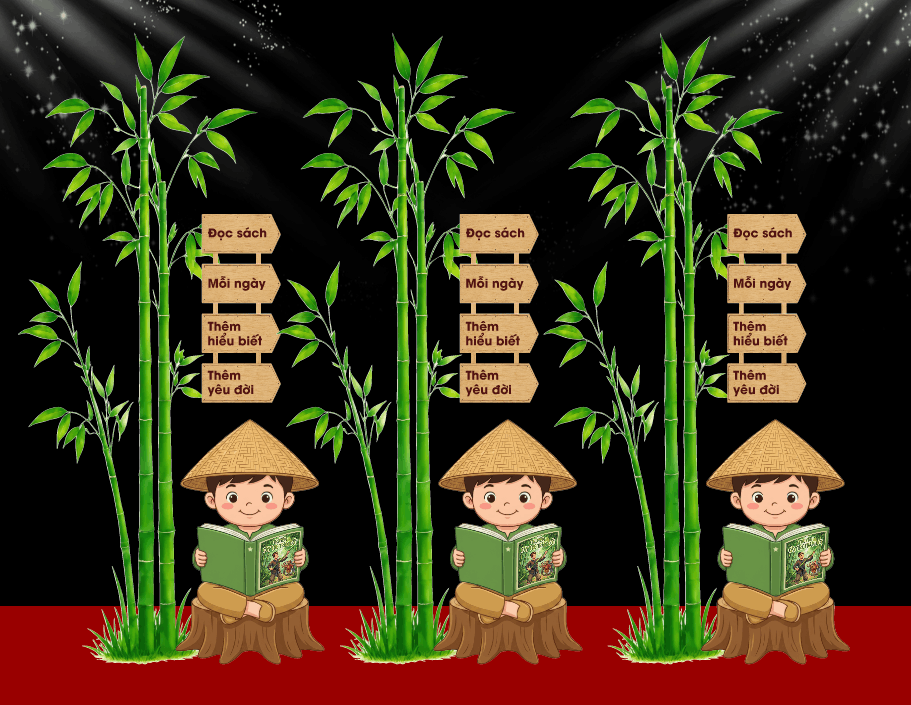 Mô hình ngày hội đọc sách file corel