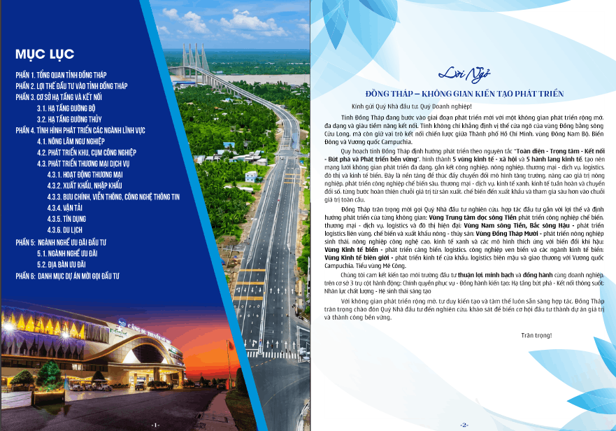 Catalogue giới thiệu về tỉnh Đồng Tháp file cdr