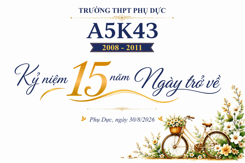 Market kỷ niệm 15 năm ngày trở về trường THPT