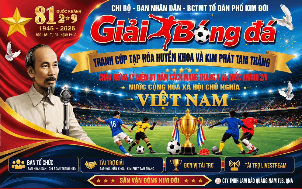 Market giải bóng đá tranh cúp chào mừng kỷ niệm
