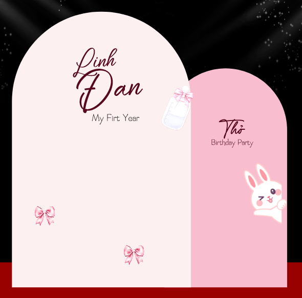 Trang trí decor sinh nhật Thỏ Birthday Party