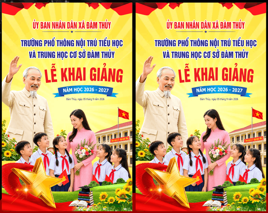 PANO LỄ KHAI GIẢNG TRƯỜNG THPT & TIỂU HỌC
