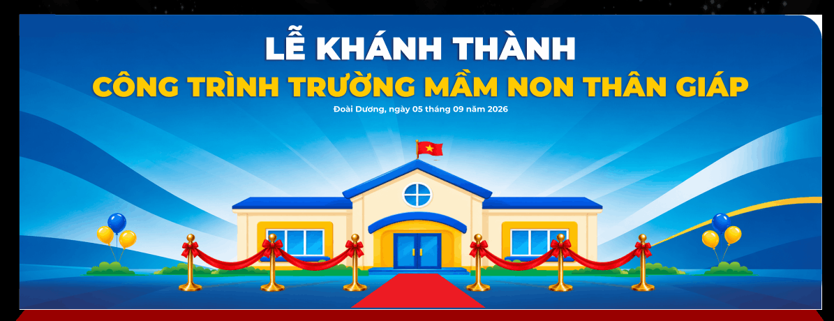Market Lễ khánh thành Công trình trường mầm non