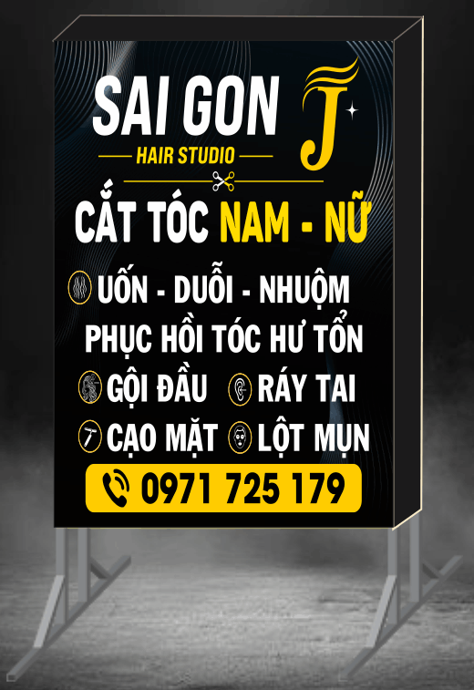 Biển vẫy quảng cáo Sai Gon Hair Studio