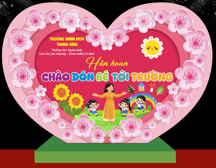 Market Hân hoan Chào Đón Bé Tới Trường file cdr