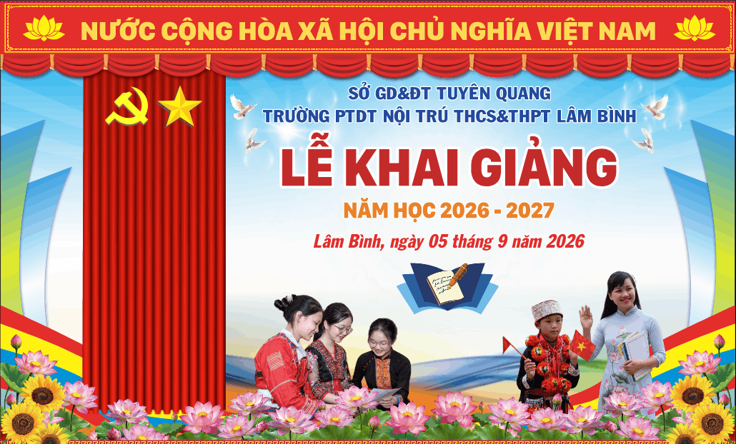 Market Lễ Khai Giảng năm học 2026-2027 Lâm Bình