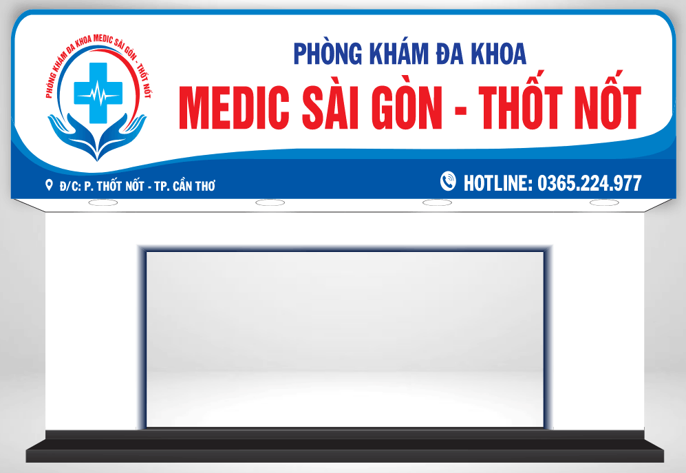Biển QC phòng khám đa khoa Medic Sài Gòn file cdr
