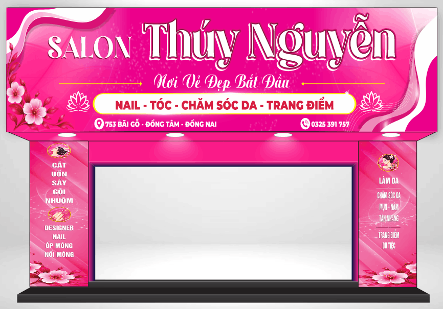 Biển quảng cáo Salon Thúy Nguyễn file cdr