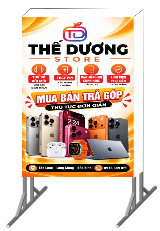 Biển vẫy quảng cáo Thế Dương Store điện thoại