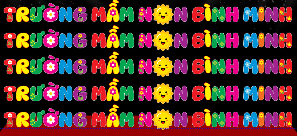 Trường mầm non Bình Minh file corel