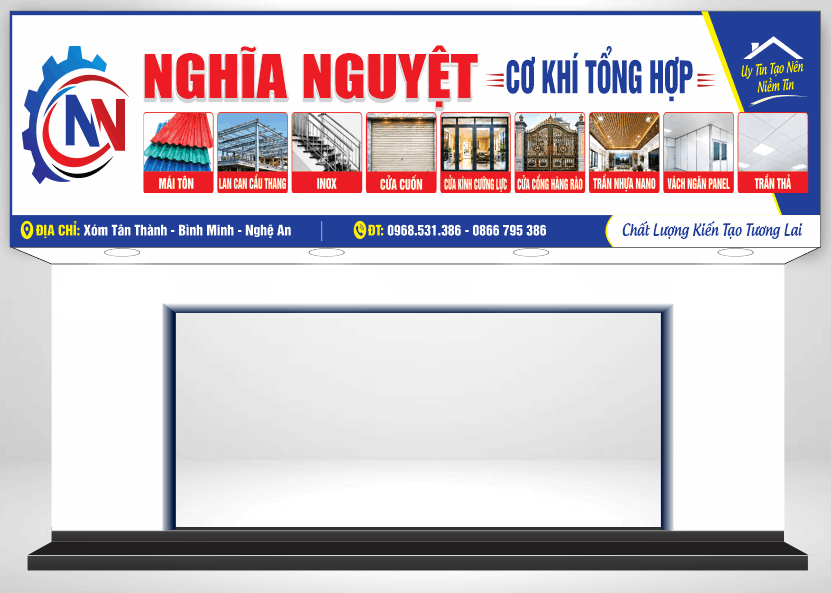Biển quảng cáo Cơ khí tổng hợp Nghĩa Nguyệt file cdr