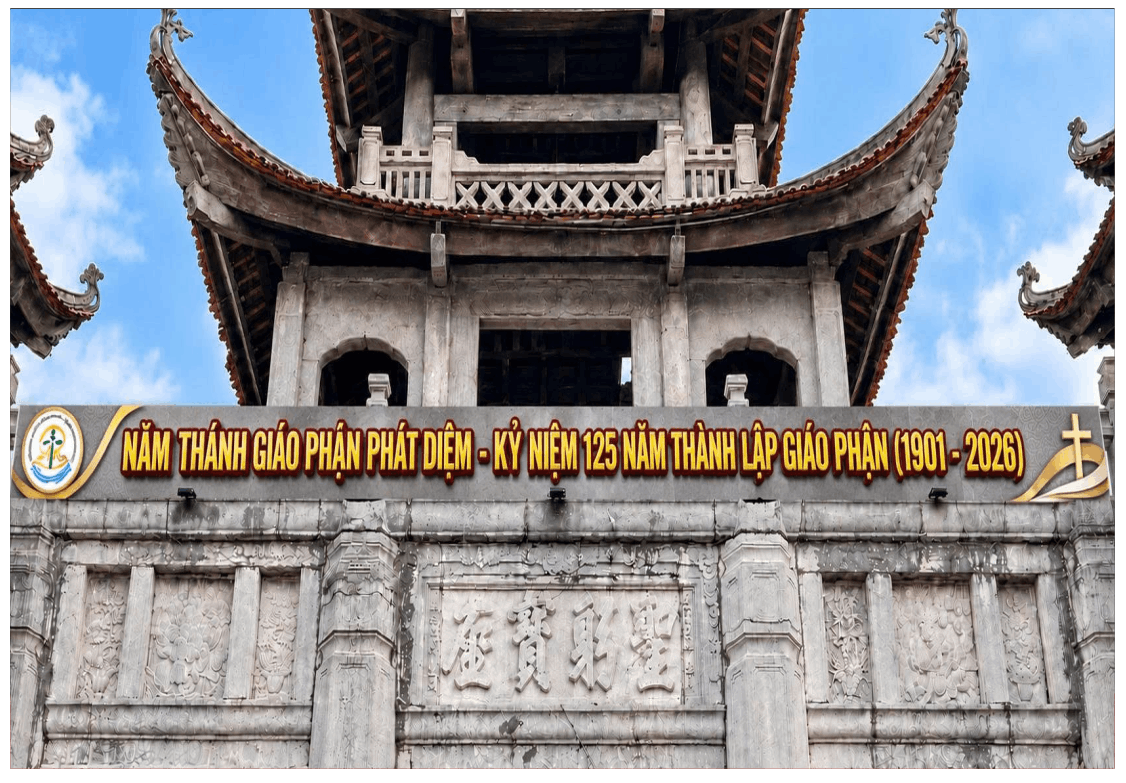 Pano ngang Năm thánh giáo phận phát diệm