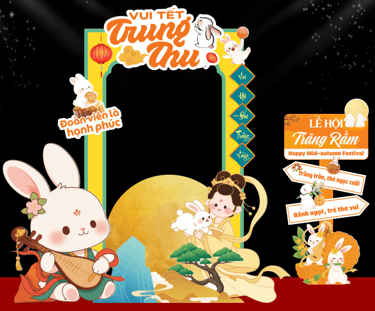 Market checkin chụp ảnh Vui tết trung thu 2026