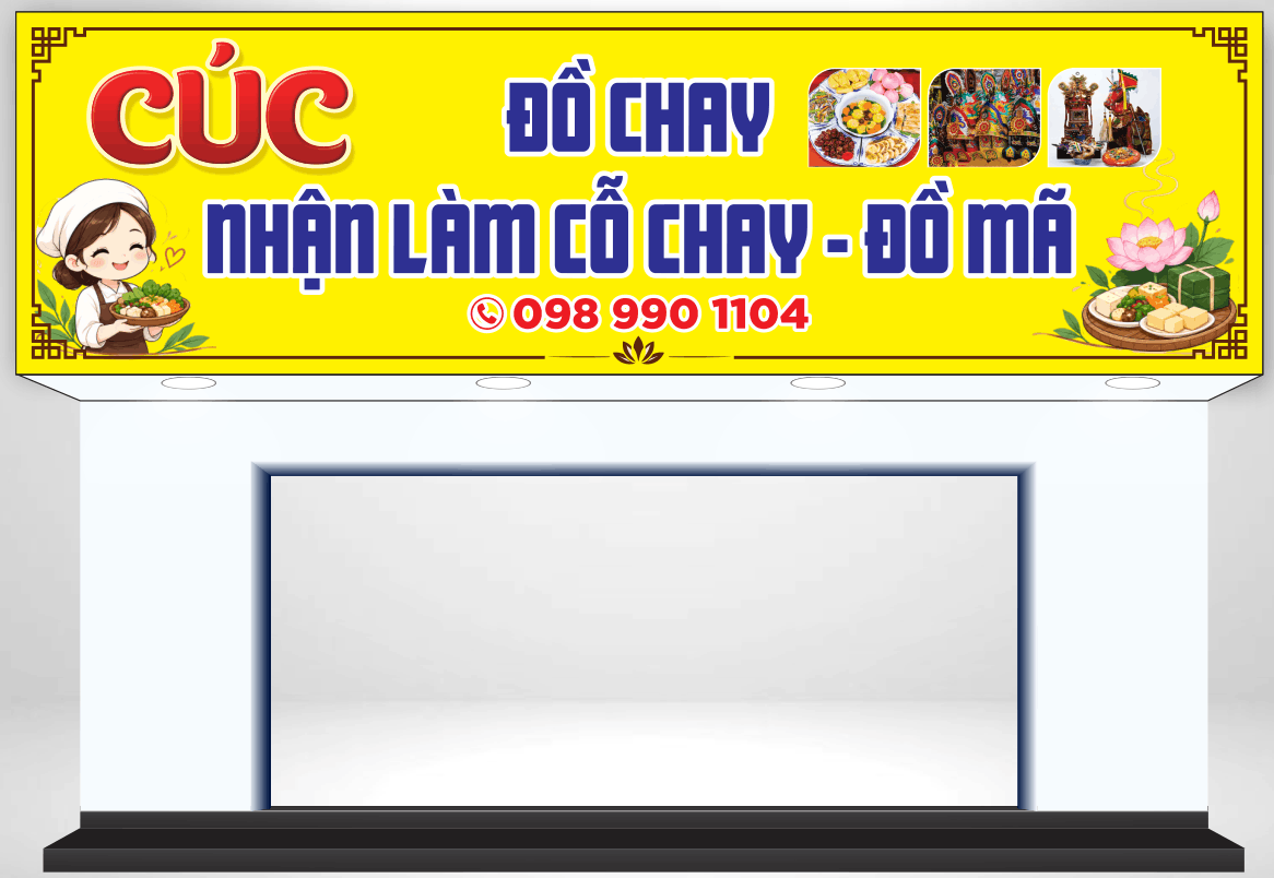 Biển quảng cáo Đồ chay - nhận làm cỗ chay