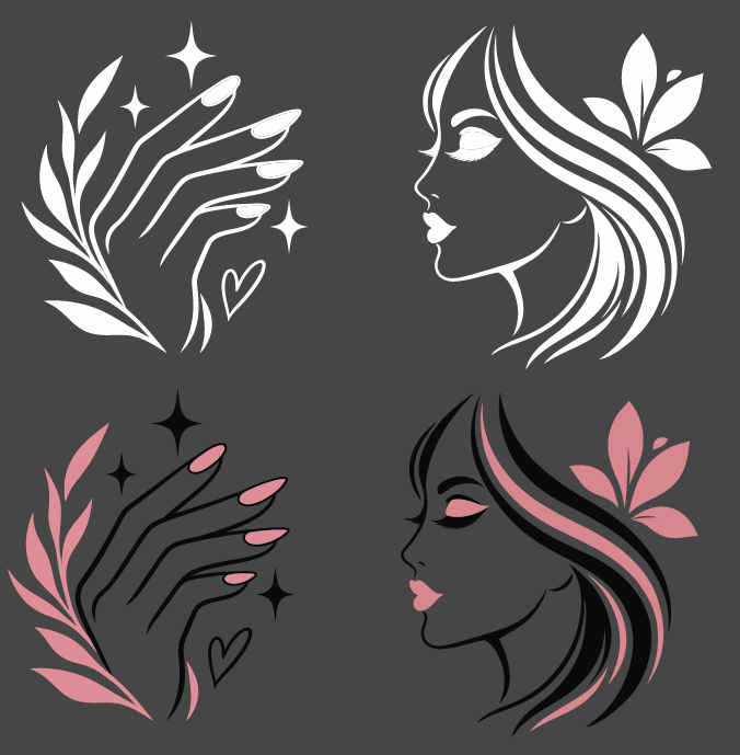 Logo mi mong spa làm đẹp file corel