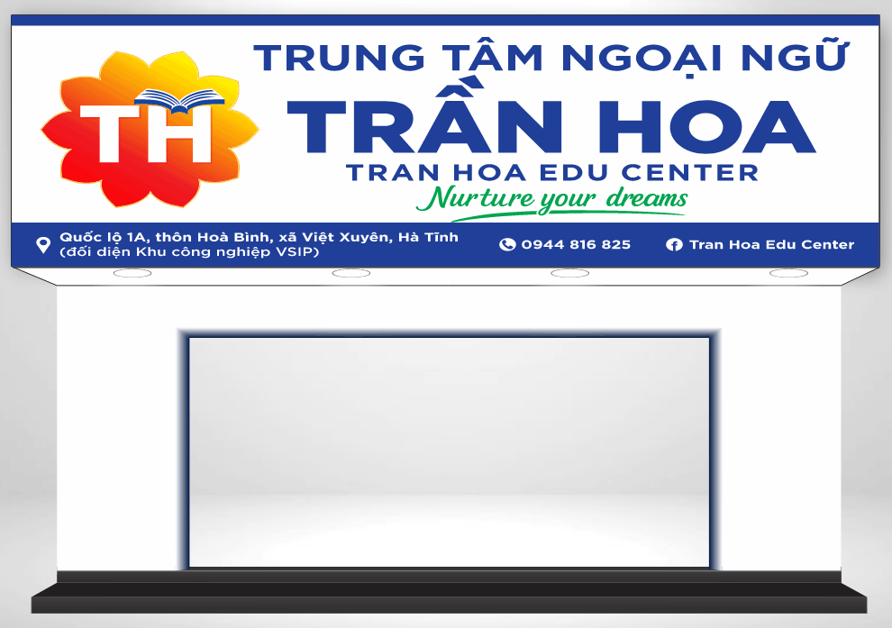 Bảng biển QC Trung tâm ngoại ngữ Trần Hoa