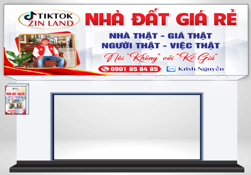 Bảng biển quảng cáo nhà đất giá rẻ file cdr