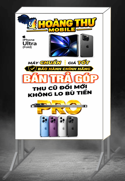 Biển vẫy quảng cáo Hoàng Thư Mobile file cdr