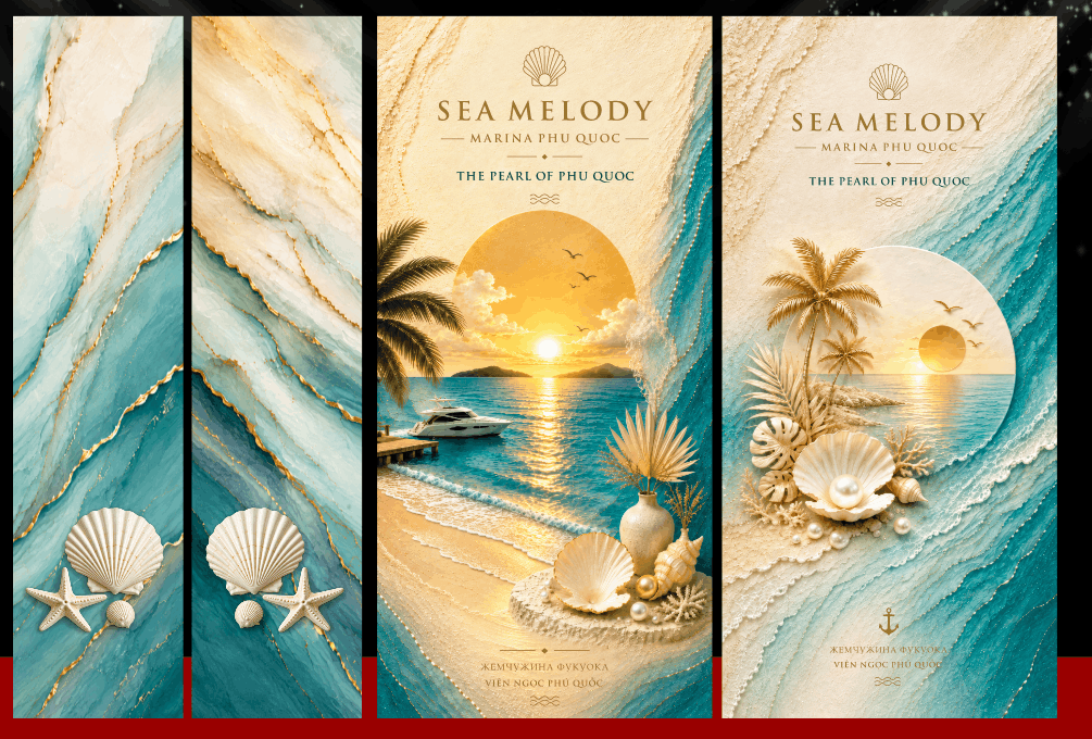 Tranh Sea Melody Marina Phú Quốc - the Pearl