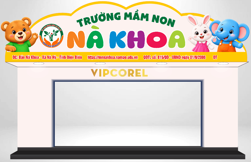 Biển quảng cáo Trường mầm non Nà Khoa