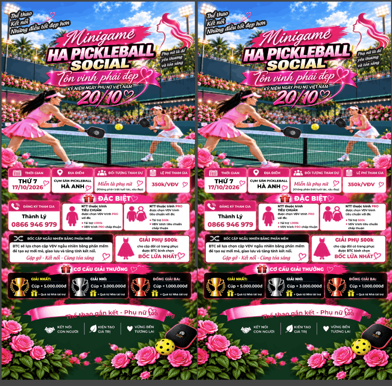 Market Minigame Hà Anh Pickleball Social file cdr