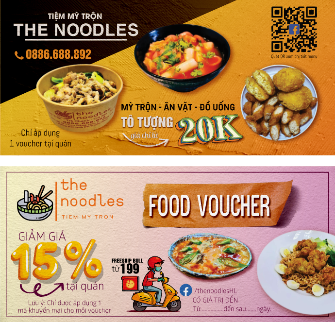 Voucher quán ăn mì trộn THE NOODLES
