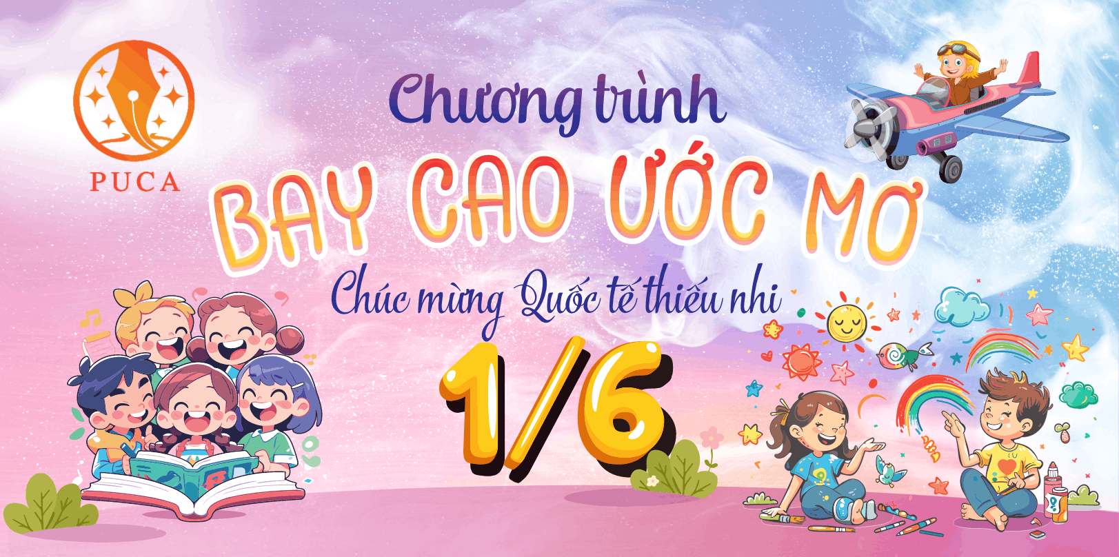 Backdrop chương trình bay cao ước mơ 1-6
