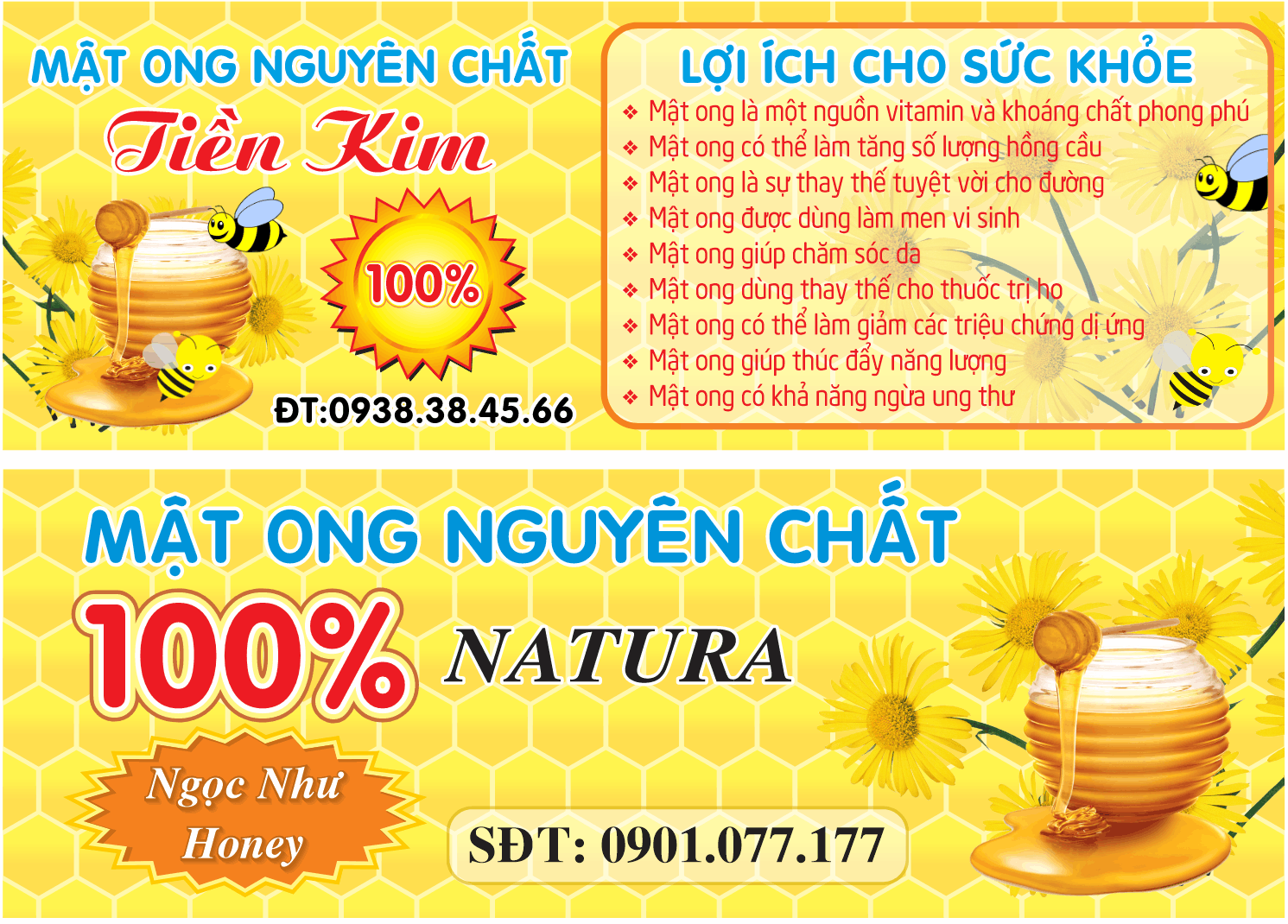 Tem nhãn dán mật ong nguyên chất