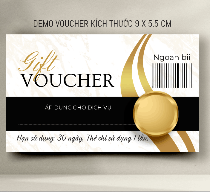Mẫu thiết kế thẻ quà tặng Gift Voucher file corel
