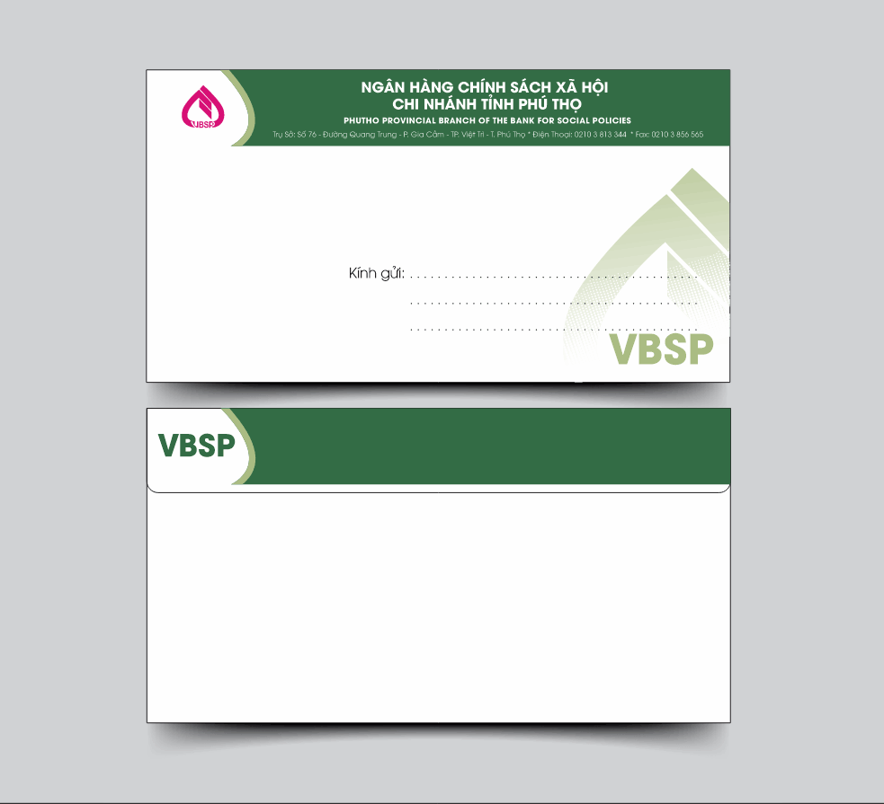 Phong bì Ngân hàng chính sách xã hội VBSP