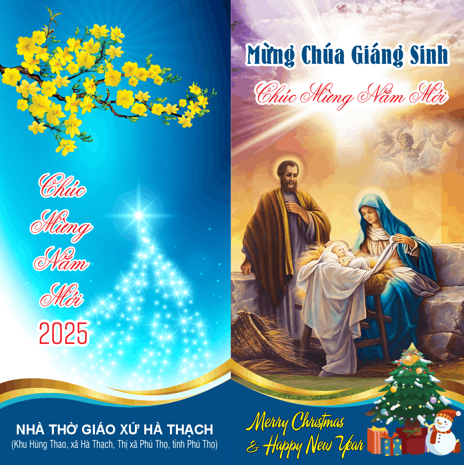 Thiệp mừng Chúa Giáng Sinh chúc mừng năm mới