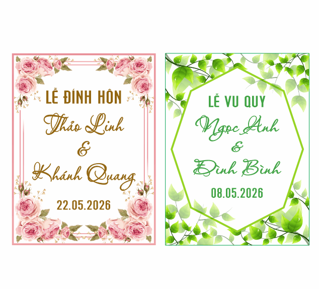 Market Lễ Đính Hôn Thảo Linh & Khánh Quang