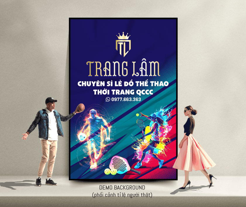 Background chuyên sỉ lẻ đồ thể thao thời trang