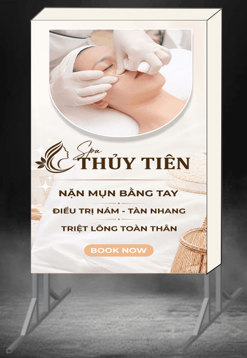 Biển vẫy quảng cáo Spa Thủy Tiên làm đẹp