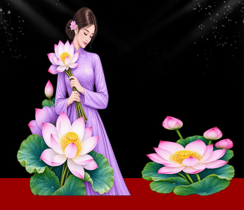 Mô hình trang trí ngày phụ nữ Việt Nam 20-10
