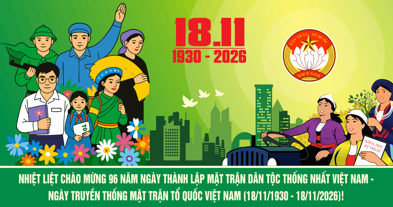 Pano Nhiệt liệt chào mừng 96 năm ngày 18/11