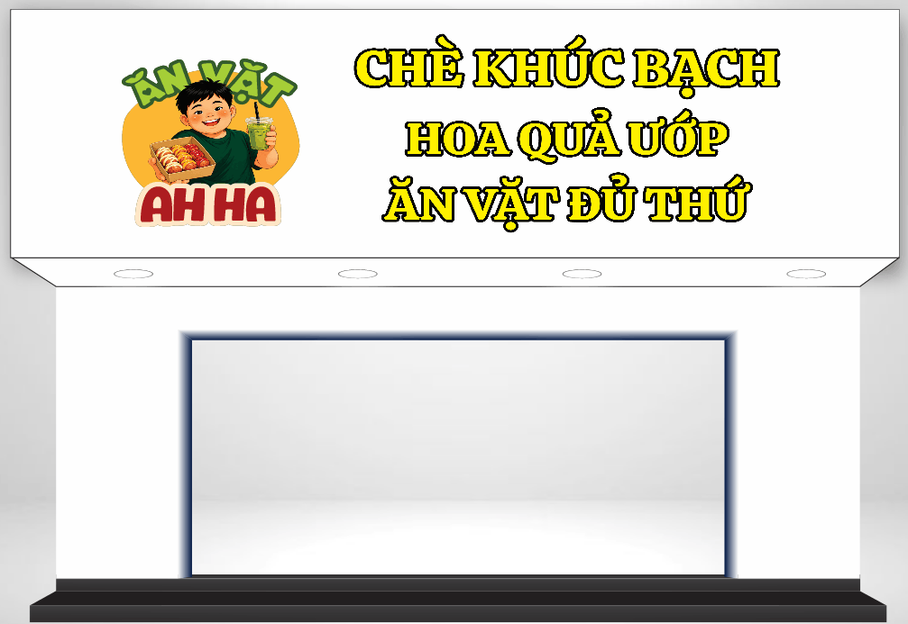 Bảng biển quảng cáo ăn vặt - hoa quả file CDR