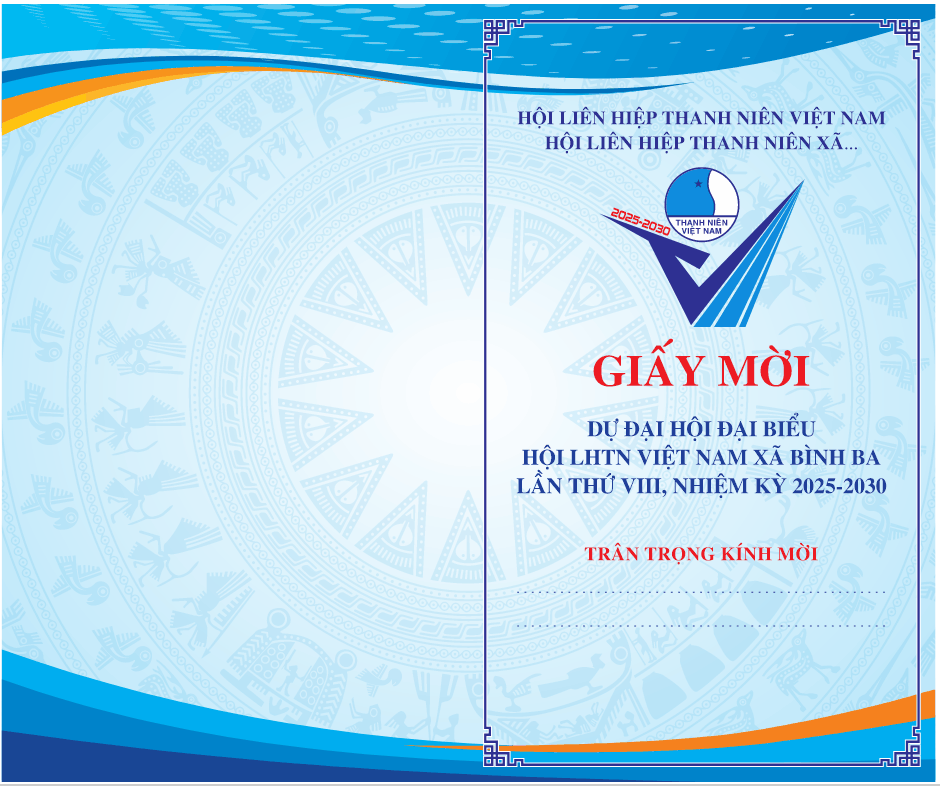 Giấy mời dự Đại hội đại biểu Hội LHTN Việt Nam