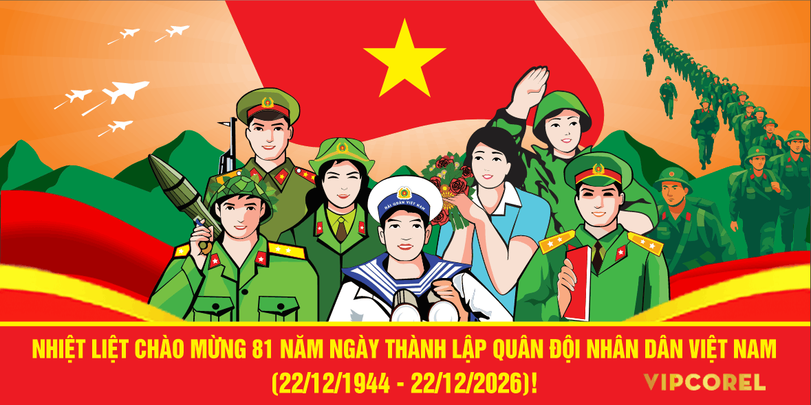 Pano ngày thành lập Quân đội nhân dân Việt Nam