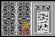 Bộ CNC hoa văn cửa cực đẹp file coreldraw