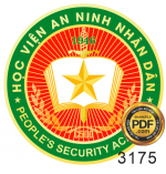 Logo Học Viện An Ninh Nhân Dân file Corel