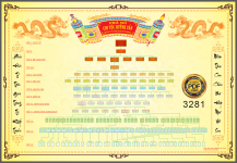Market mẫu thiết kế gia phả dòng họ Huỳnh Tấn file Corel