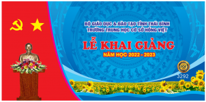 Market Lễ Khai Giảng trường THCS Hồng Việt file Corel